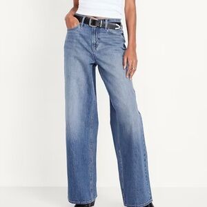 Women's Blue Wide-Leg Jeans